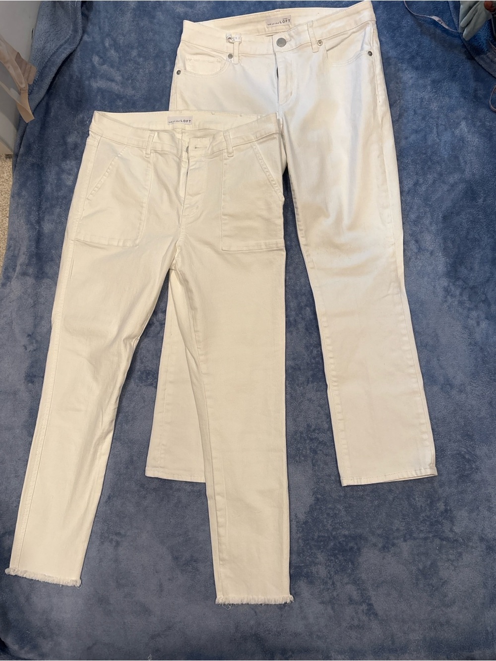 LOFT White Cropped & Ankle Jeans Duo - Buy 1 Get 1 FREE